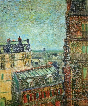 Vue de Paris depuis la salle de Vincent dans la rue Lepic Vincent van Gogh Peinture à l'huile